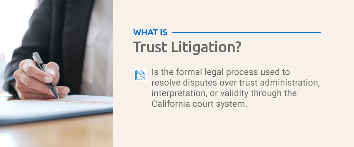 what is trust litigation